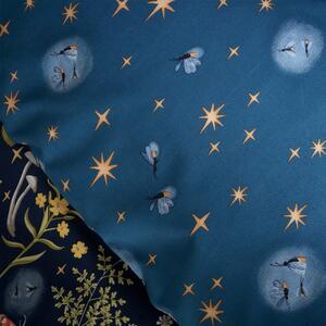 Tamno plava posteljina za krevet za jednu osobu 135x200 cm Enchanted Twilight – Catherine Lansfield