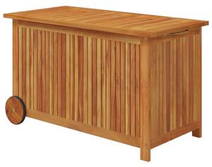 VidaXL Vrtna kutija za pohranu s kotačima 90x50x58 cm od drva bagrema