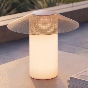 Lucande ZAMIRAS LED svjetlo za terasu, 40 cm, srebrna, IP65, Sivo, Aluminij