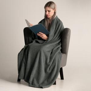 Tamno siva DecoKing Henry deka od mikrovlakana, 150 x 70 cm