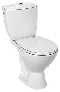 Stajaća WC školjka - kombinacija Kaskada (S rubom za ispiranje, Bez posebne glazure, WC odvod: Vodoravno, Bijele boje)