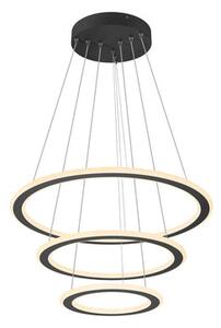 Slv LED luster ONE FLAT, crni, DALI, 58W, 2700/3000K, IP20