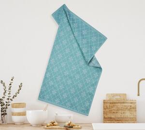 Set od 3 pamučne kuhinjske krpe u tirkiznoj boji Širina: 50 cm | Duljina: 70 cm