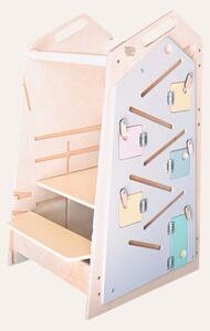 Rastući Montessori toranj za učenje 5u1 Play 89cm - plavi