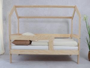 Krevet kućica Basic s ogradicom - na nožicama dimenzija ležaja: 70 x 160 cm, ladica, nožice: s nožicama 20 cm, bez ladice