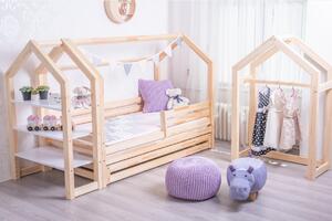 Krevet kućica s ladicom premium dimenzija ležaja: 70 x 140 cm, ladica, nožice: s nožicama, bez ladice, Ogradice: Nijedna