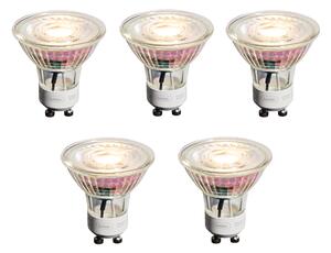 Set od 5 GU10 50mm prigušivih LED žarulja prozirne 4,9W 450 lm 2700K