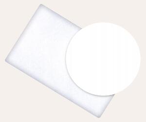 Plahta s gumicom za krevetić i krevet, bijela dimenzija: 60 x 120 cm