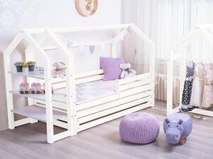Krevet kućica s ladicom premium bijeli dimenzija ležaja: 70 x 140 cm, ladica, nožice: s nožicama, bez ladice, Ogradice: Nijedna