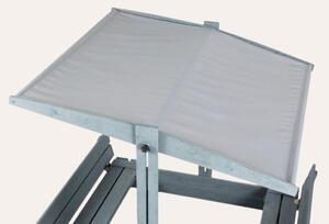 Nadstrešnica za drveni pješčanik 120x120 cm – siva
