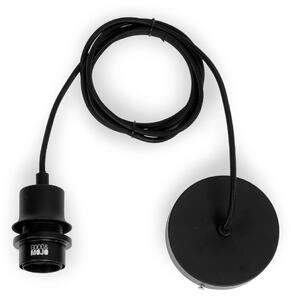 Crna/u prirodnoj boji viseća svjetiljka sa sjenilom od jute ø 40 cm Iguazu – Good&Mojo