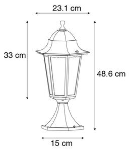 Klasično postolje svjetiljke za vanjske prostore crno 48,6 cm IP44 - New Orleans