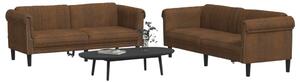 VidaXL 2-dijelni set sofa smeđi baršunasti