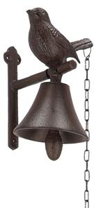 Zidno zvono od lijevanog željeza s motivom ptice Esschert Design Cutie Bird