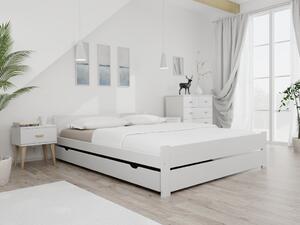 Krevet IKAROS DOUBLE 120 x 200 cm, bijeli Podnica: Bez podnice, Madrac: Madrac Deluxe 10 cm