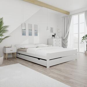 Krevet IKAROS DOUBLE 160 x 200 cm, bijeli Podnica: Sa lameliranom podnicom, Madrac: Madrac Coco Maxi 19 cm