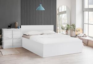 Krevet SOFIA 160 x 200 cm, bijeli Podnica: Bez podnice, Madrac: Bez madraca