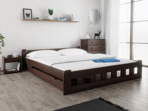Krevet Naomi povišen 180 x 200 cm, orah Podnica: Sa podnicom od letvi, Madrac: Madrac Deluxe 10 cm