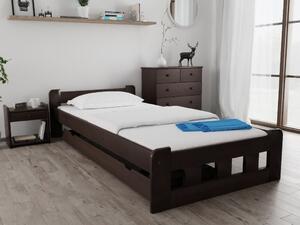 Krevet Naomi povišen 120 x 200 cm, orah Podnica: Bez podnice, Madrac: Bez madraca