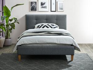 Tapacirani krevet TEXAS 120 x 200 cm sivi