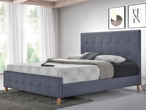 Bračni krevet BALDER 180 x 200 cm sivi