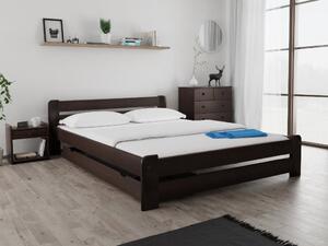 Krevet Laura 160 x 200 cm, orah Podnica: Sa lameliranom podnicom, Madrac: Bez madraca