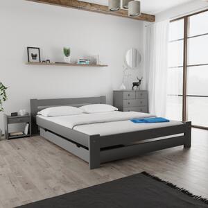 Krevet OLA 140 x 200 cm, sivi Podnica: Bez podnice, Madrac: Bez madraca