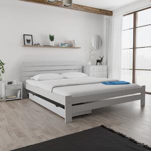 Krevet PARIS povišen 180 x 200 cm, bijeli Podnica: Bez podnice, Madrac: Madrac Deluxe 10 cm