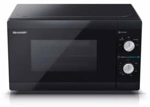 Sharp YC-MS01E-B mikrovalna 20 L 800 W – analogna crna mikrovalna pećnica