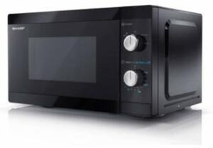 Sharp YC-MS01E-B mikrovalna 20 L 800 W – analogna crna mikrovalna pećnica