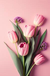 Umjetnička fotografija Pink Tulips, Treechild, (26.7 x 40 cm)