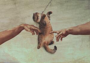 Ilustracija Touch of the Kitty, Artem Pozdniakov, (40 x 30 cm)
