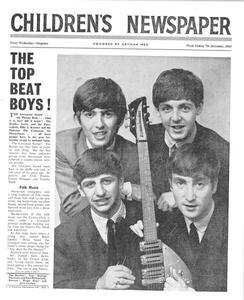 Umjetnička fotografija The Beatles, front page of 'The Children's Newspaper', December 1963, English School,, (35 x 40 cm)
