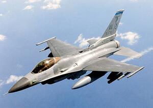 Umjetnička fotografija General Dynamics F-16 Falcon in flight, Stocktrek, (40 x 26.7 cm)
