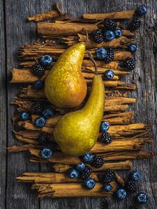 Umjetnička fotografija Pears and cinammon, Alan Shapiro, (30 x 40 cm)