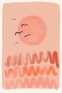 Ilustracija Peachy Sunset, Treechild, (26.7 x 40 cm)
