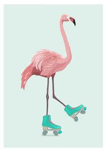 Ilustracija Flamingogo, ByKammille, (30 x 40 cm)