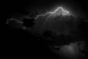 Umjetnička fotografija lightning in dark sky, CCeliaPhoto, (40 x 26.7 cm)