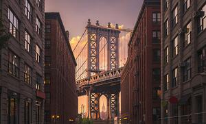 Umjetnička fotografija Manhattan Bridge, NYC, samfotograf, (40 x 24.6 cm)