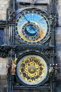 Umjetnička fotografija Astronomic clock in Prague, narcisa, (26.7 x 40 cm)