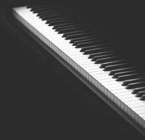Umjetnička fotografija piano keys isolated on white, Natalya Sergeeva, (26.7 x 40 cm)
