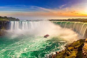 Umjetnička fotografija Niagara Falls, Horseshoe Falls, bloodua, (40 x 26.7 cm)