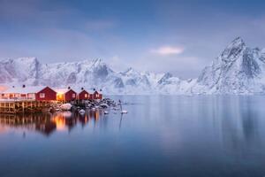 Umjetnička fotografija Village Hamnoy Lofoten Islands Norway., ProPIC, (40 x 26.7 cm)