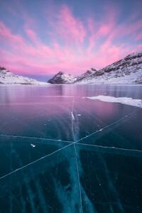 Umjetnička fotografija Frozen Lake Bianco, Bernina Pass, Switzerland, Roberto Moiola / Sysaworld, (26.7 x 40 cm)
