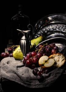 Umjetnička fotografija artistic still life with fruits and, Leonid Sneg, (30 x 40 cm)