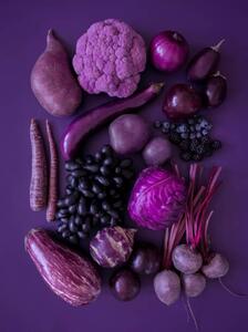 Umjetnička fotografija Purple fruits and vegetables, gerenme, (30 x 40 cm)