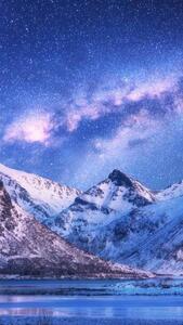 Umjetnička fotografija Scenic view of snowcapped mountains against, TSHEPO Tladi tt48 / 500px, (22.5 x 40 cm)