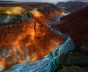 Umjetnička fotografija Red Mountain Grand Canyon, Yuhan Liao, (40 x 35 cm)