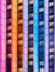 Umjetnička fotografija Vivid Sydney - Colorful Skyscrapers, RugliG, (30 x 40 cm)