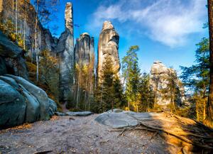 Umjetnička fotografija National Park Adrspach-Teplice Rocktown, ewg3D, (40 x 30 cm)